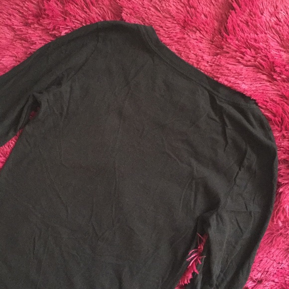 Black stars and hearts graphic long sleeve top - Picture 5 of 7